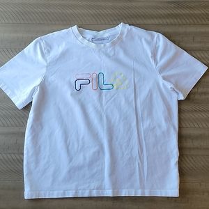 Neon FILA Cropped Shirt